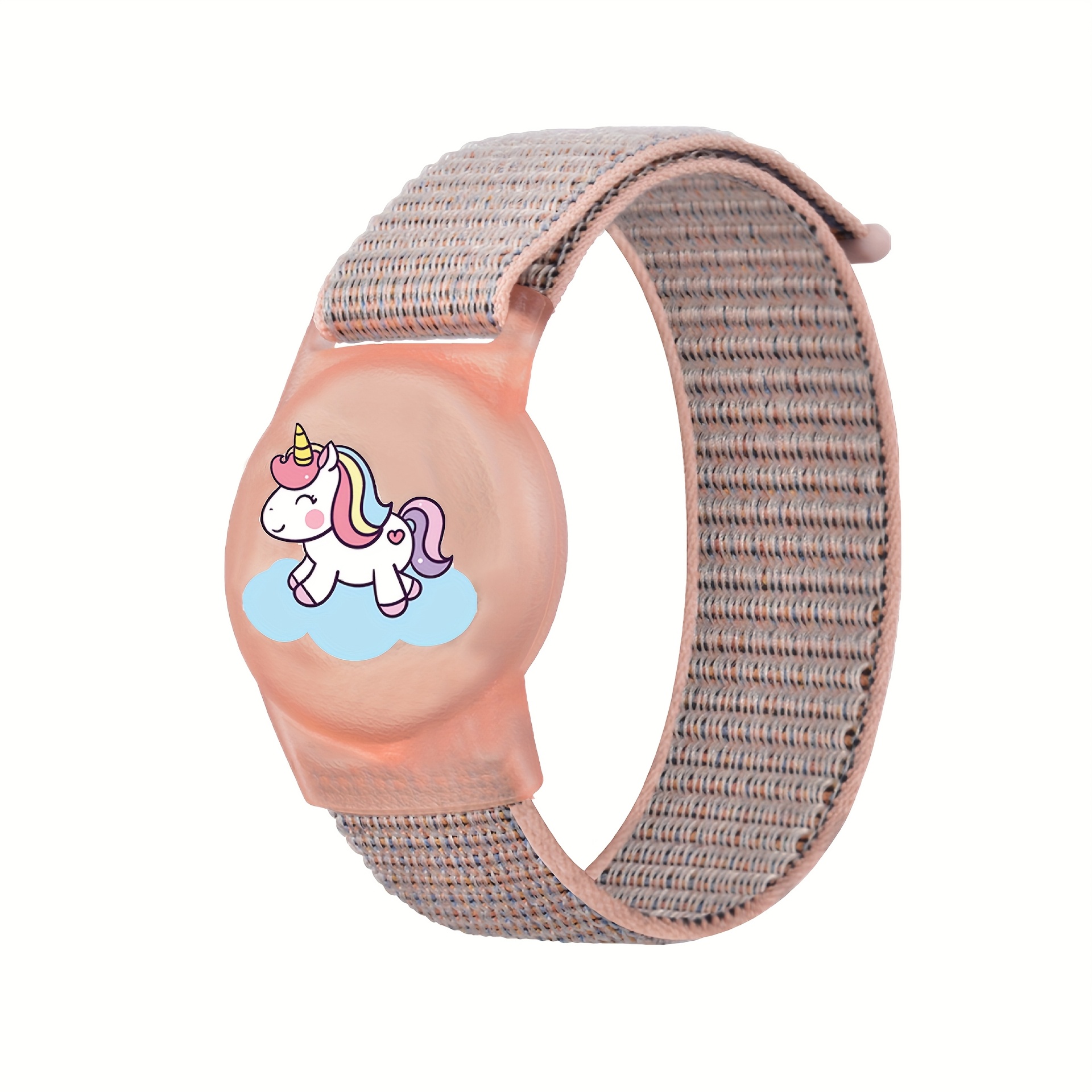 Image of Airtag Bracelet - Gps Protective Case With Adjustable Nylon Watch Band, In Pink&green&black, Ideal For Men&women, Airtag Holder|adjustable Strap|secure Closure|air Tag Bracelet|airtag Not Included