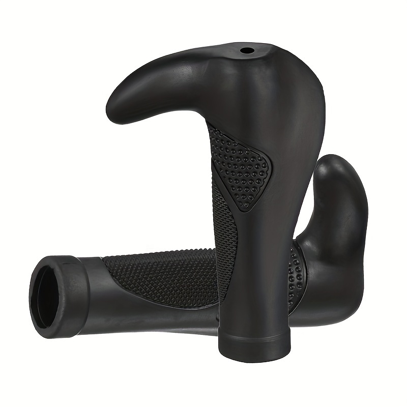 Image of A Pair Of Bicycle Handlebar Grips, Integrated Rubber Grips For Mountain Bike Handlebars, Designed For Slip Resistance During Cycling