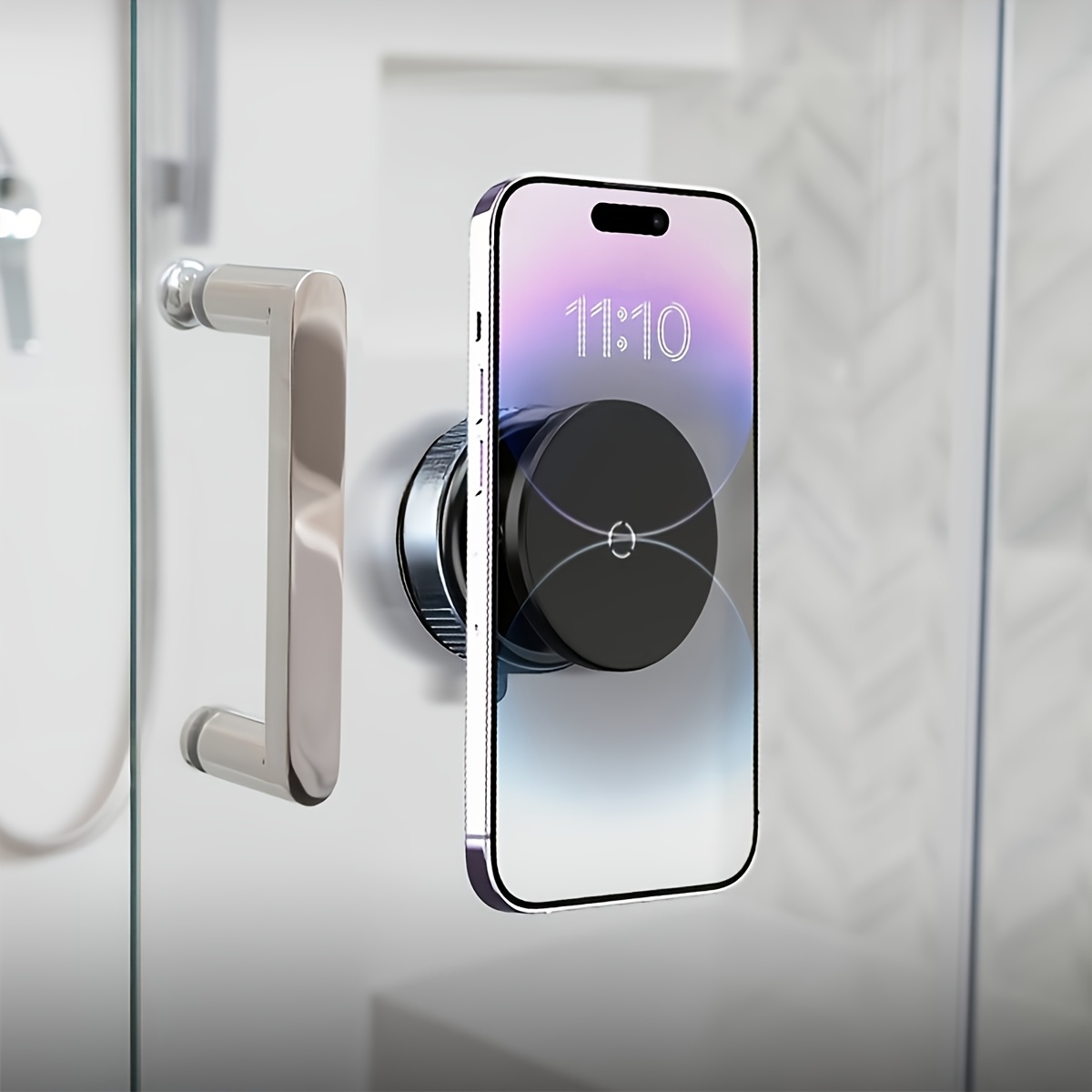 Ultra-Stable Magnetic Car Phone Holder - Dual-Sided Suction Cup, 360° Free Rotation, ABS Material, Adjustable Multi-Angle Design, No Adhesive Needed, Universal Fit for All Smartphone Sizes | Auto Phone Mount. 2 Ultra-Stable Magnetic Car Phone Holder - Dual-Sided Suction Cup, 360° Free Rotation, ABS Material, Adjustable Multi-Angle Design, No Adhesive Needed, Universal Fit for All Smartphone Sizes | Auto Phone Mount. - Image 2