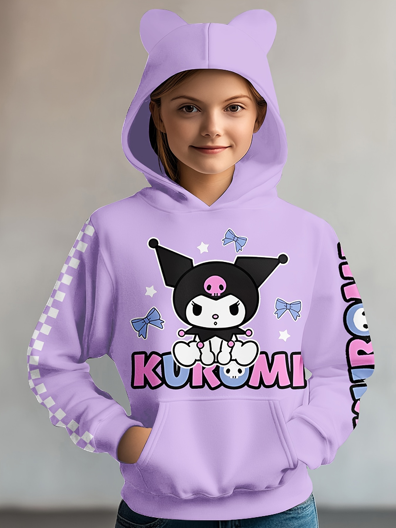 mädchen hoodie 3d katzenohren großer tasche Temu Austria