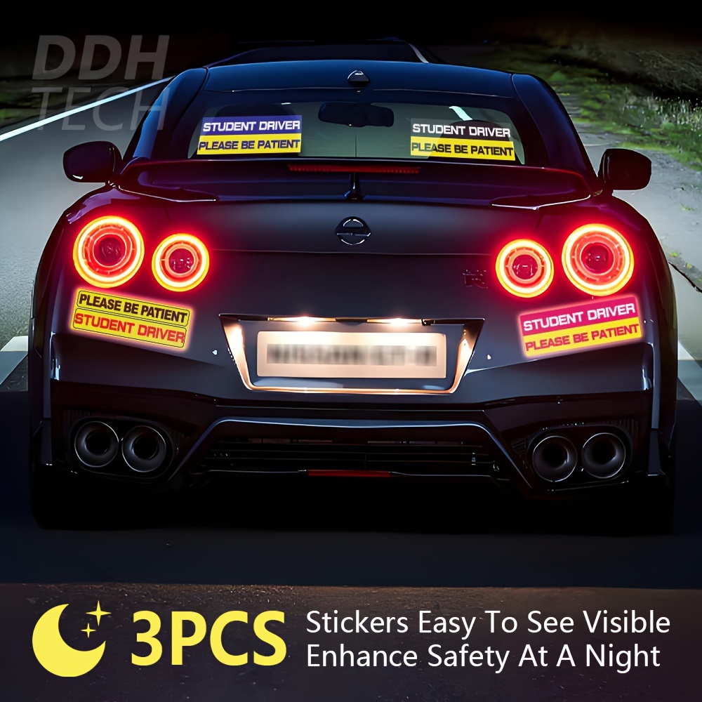 

3 Pcs For New For Vehicles Decals Packs Reflective Bamper Be Suv Shipping