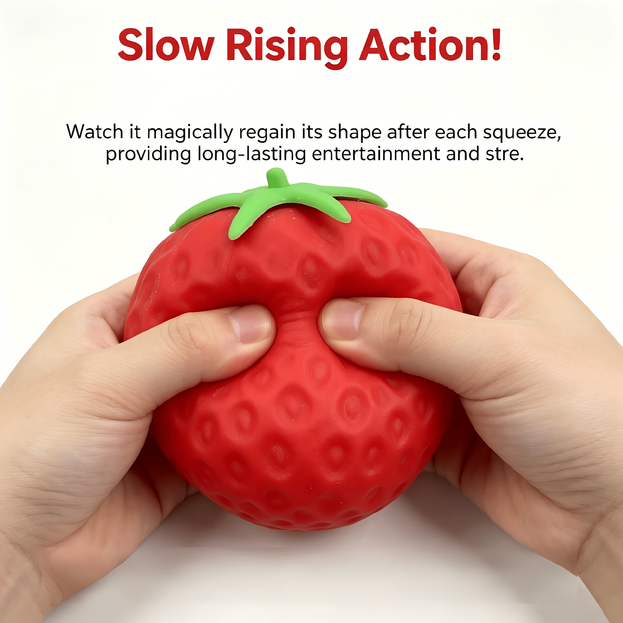 office prank tool realistic strawberry funny squeeze toy 1pc colleagues   you really   fruit     slow rebound q tender texture stress relief and   halloween april fools day prank gift classroom reward