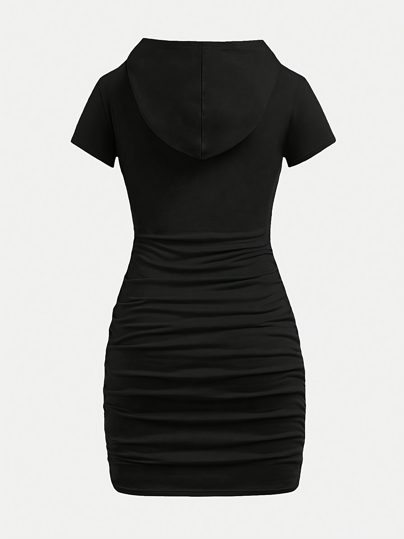 girls hooded knitted dress side letter print perfect - Temu Saudi Arabia