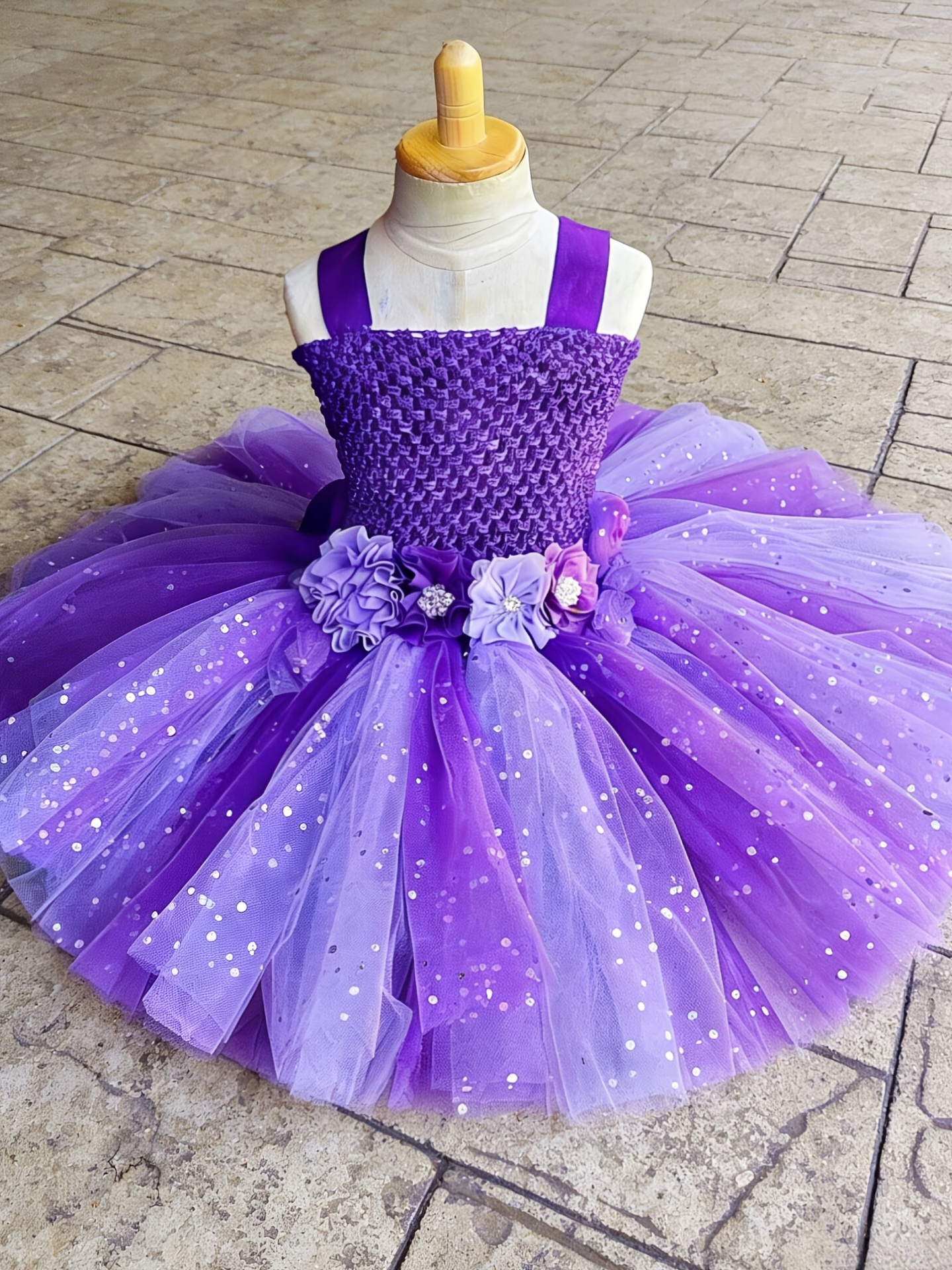 strapless open back dress Purple Elegant Tulle Long Formal Prom Dress Evening Gown Party Dress n –  NiceVestidos