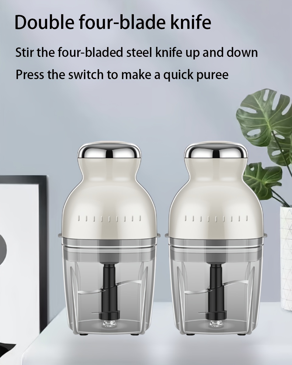 2pcs meat   portable non embroidered meat grinder baby food supplement machine multi purpose garlic peeler in kitchen mincer for twisted dumplings and garlic peeler for twisted vegetables suitable for families kitchens and restaurants Product details 0