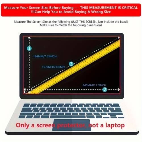 juego de 2 protectores de pantalla hd para laptops de 15.6 pulgadas con relación de 16:9, con , dell, , , sony y samsung