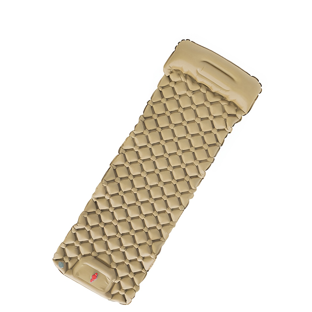   ultralight air cushion sleeping pad rectangular nylon foldable camping mattress with built in air pump ideal for hiking and   camping gear foldable sleeping pad durable sleeping pad