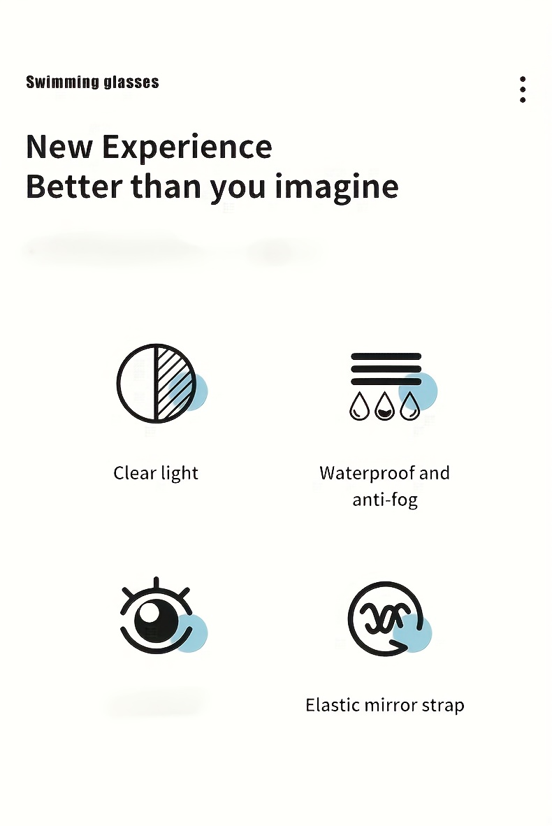 YUKE High-Definition Swimming Goggles, Waterproof Anti-Fog PC Material, Universal Fit for Adults, Unisex Design for Men and Women