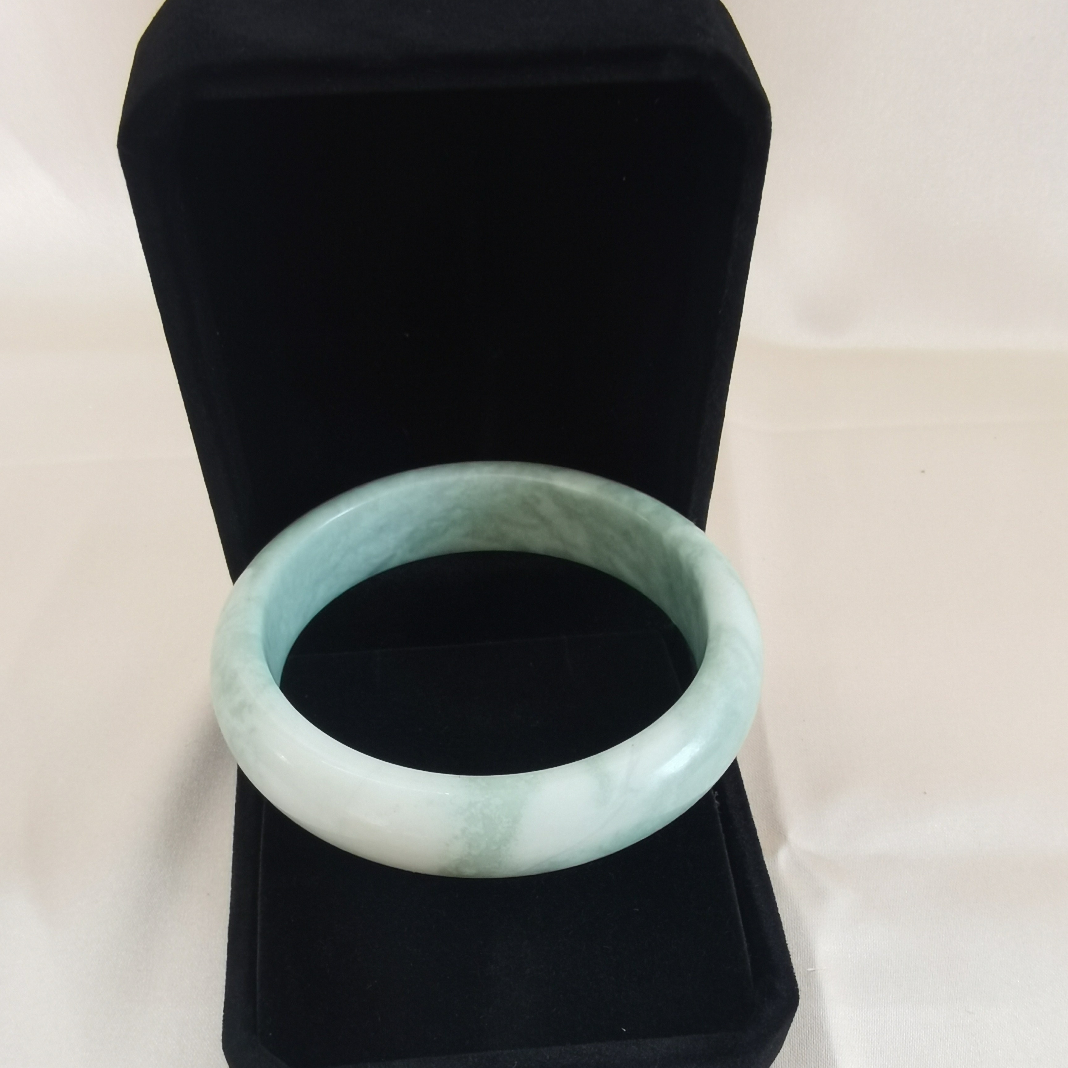 

Bangle For Women, Elegant Ice Green Jade Bracelet, High-end Luxury Gift, Vintage Style, With Premium Gift Box Packaging