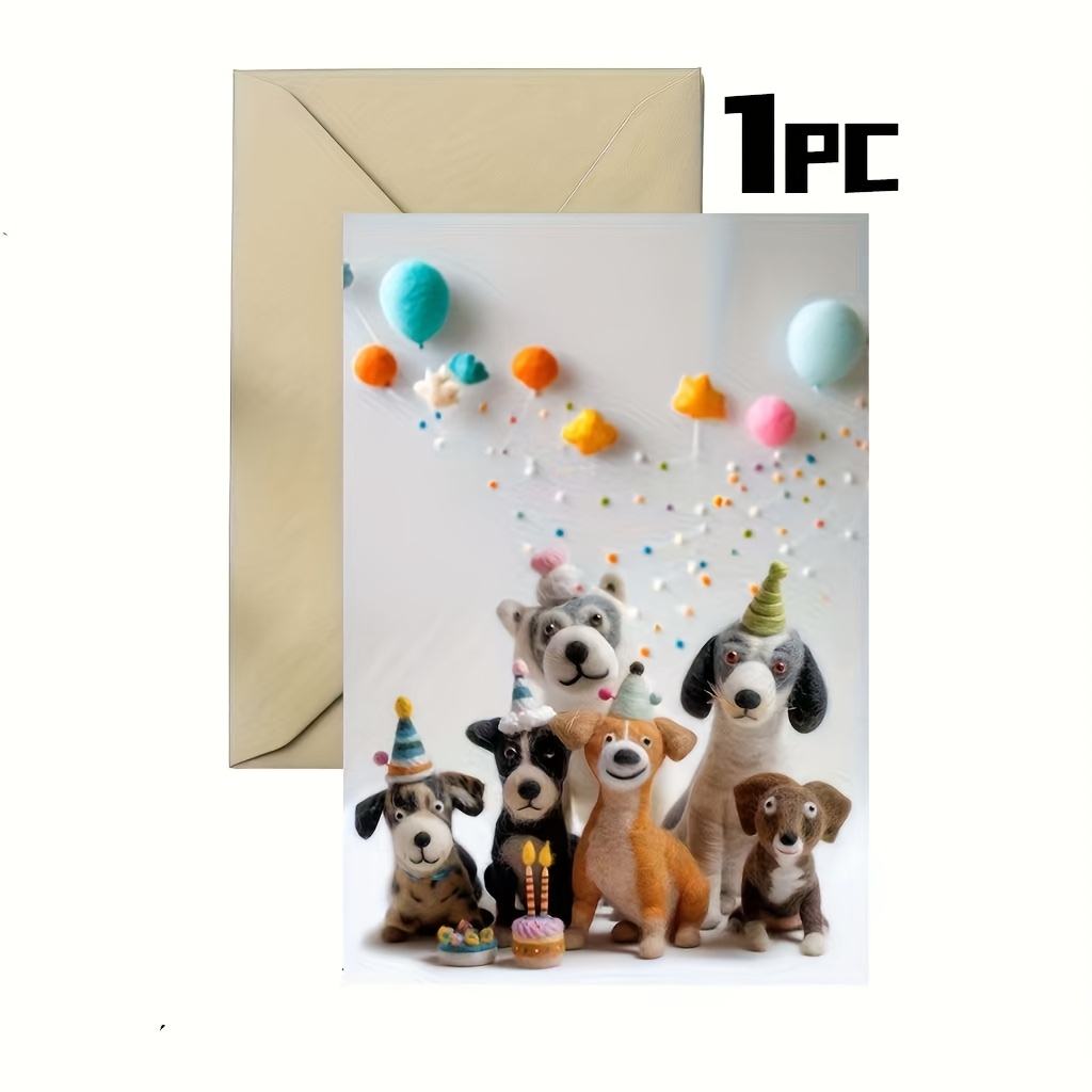 1pc/2pcs Birthday Greeting Cards, Personalized , Gift, Perfect Halloween, New Year Present, High-quality Thick Cardstock, Comfortable Touch