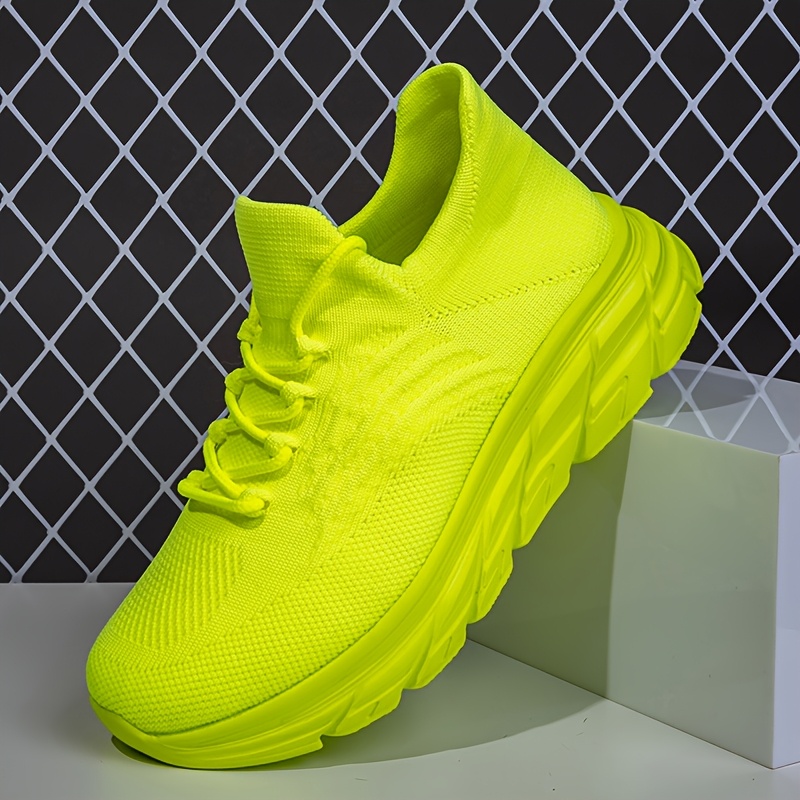 SUMO SOLE GEN２:NEON YELLOW Men's Lightweight Breathable Running Shoes - Neon Yellow Low