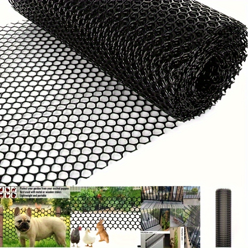 Plastic Chicken Wire Fence Mesh Secure Garden Balcony - Temu