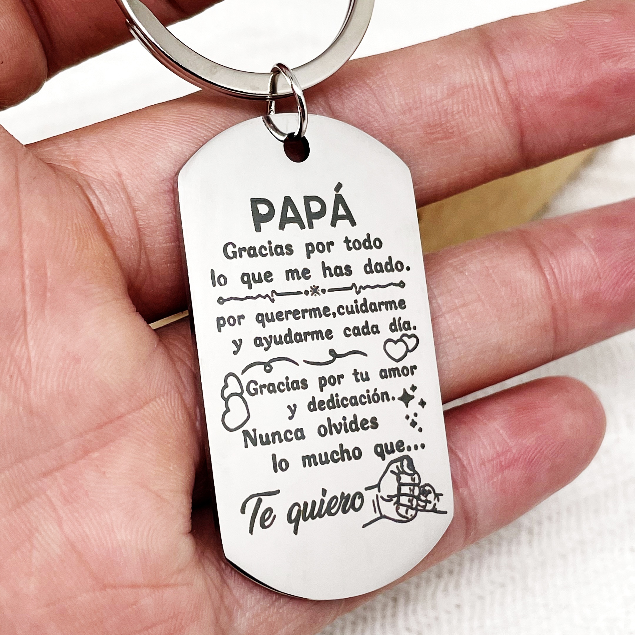 

A Keychain For Dad, , 's Day, Spain.