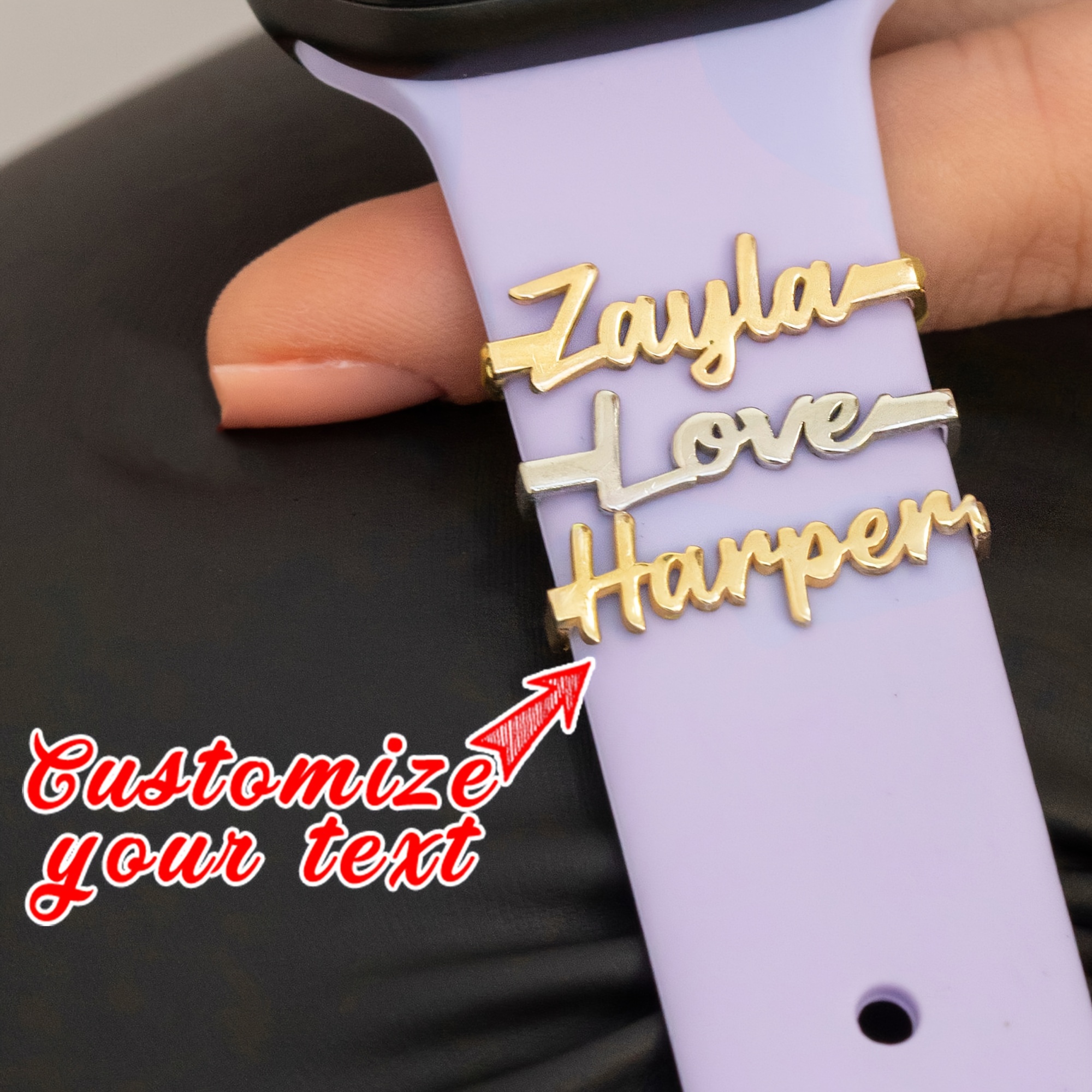 

1pc Personalized Watch Charms For Watch Strap, Valentine's Day Gift