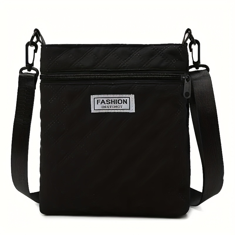 Image of Women'-shoulder Bag - Lightweight Women's Shoulder Bag With Adjustable Shoulder Strap, Elegant Solid Color, Detachable Shoulder Strap, Zipper Closure, Suitable For Daily Use And Travel [zipper Random]
