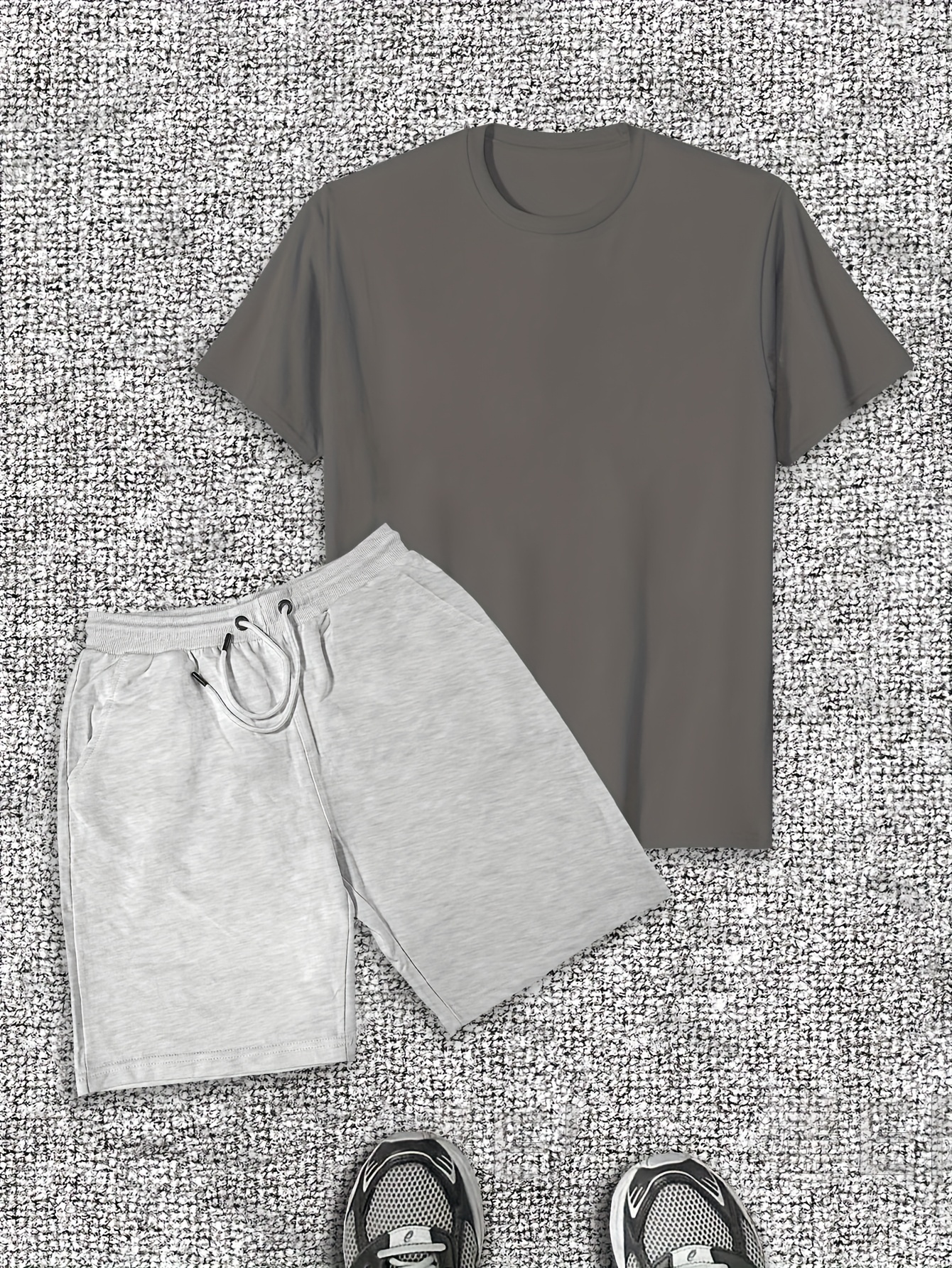 Men's Casual Suit Short Sleeve T-Shirt and Shorts Set