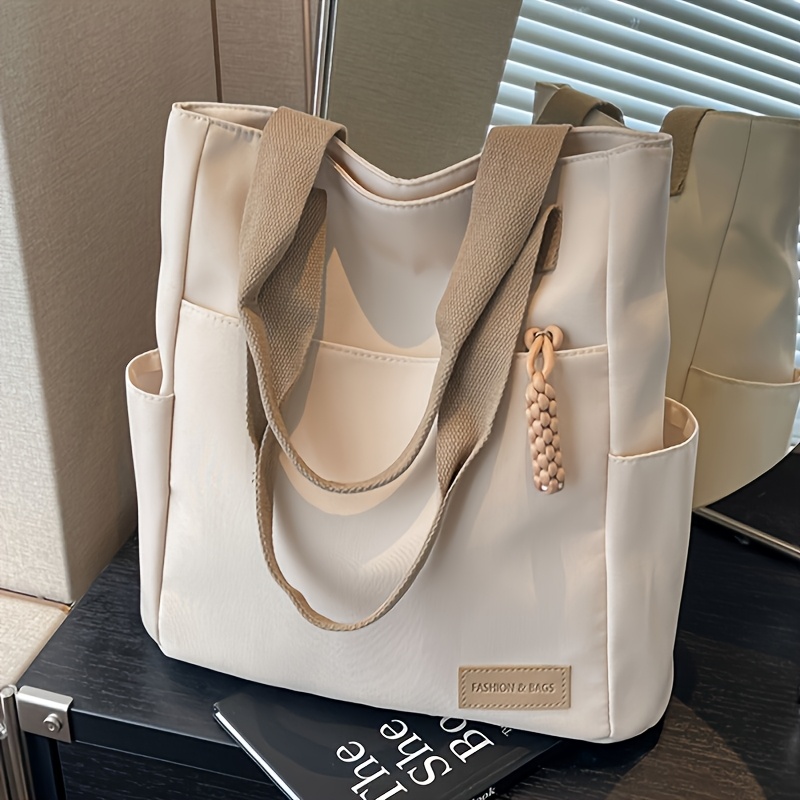Women's New Casual Fashion Women's Large Capacity Tote Bag, Fixed Shoulder Strap As Women's Handbag, Suitable For Daily Commuting, Travel, And Shopping