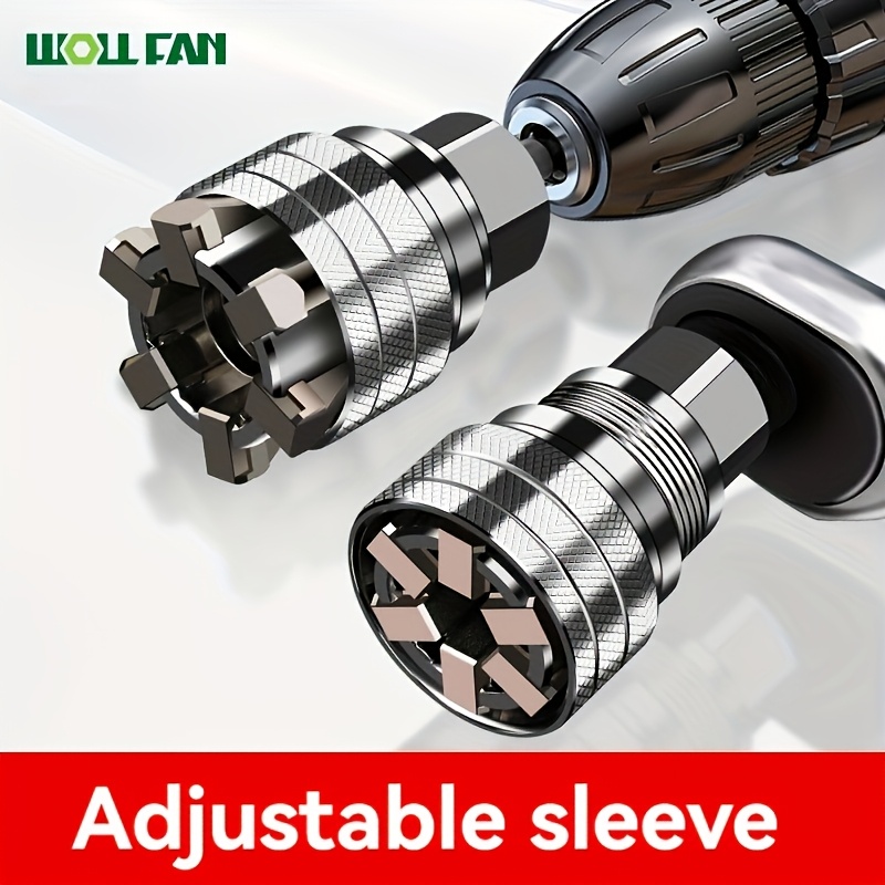 professional adjustable socket wrench set durable metal construction baked enamel end     screw and nut removal suitable for enthusiasts and professionals