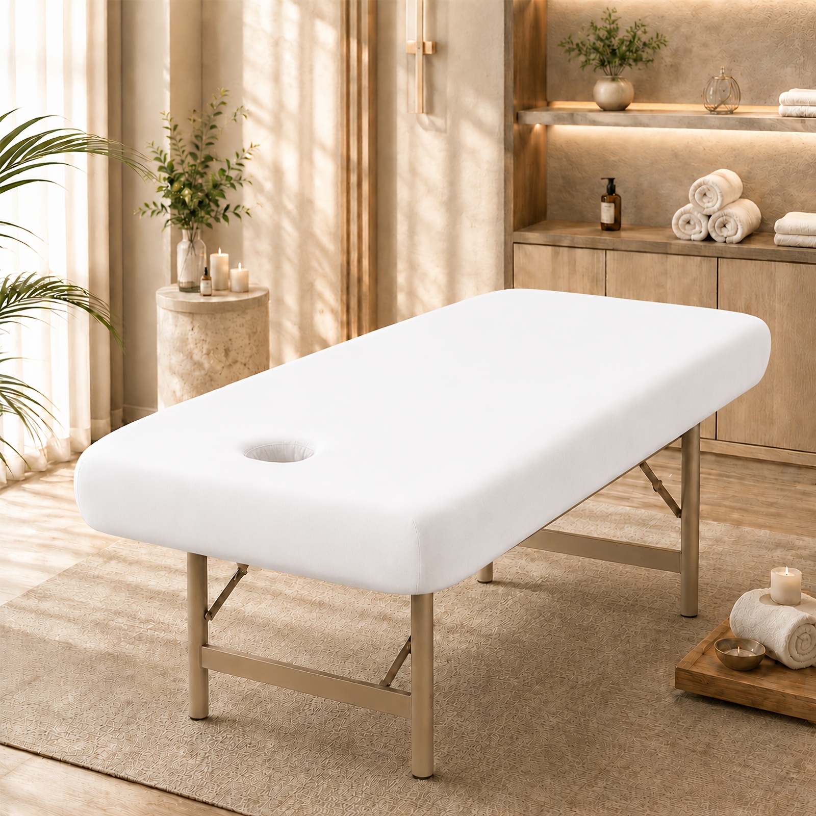 TEMU Drap de massage , drap de lit de beauté, serviette hygiénique