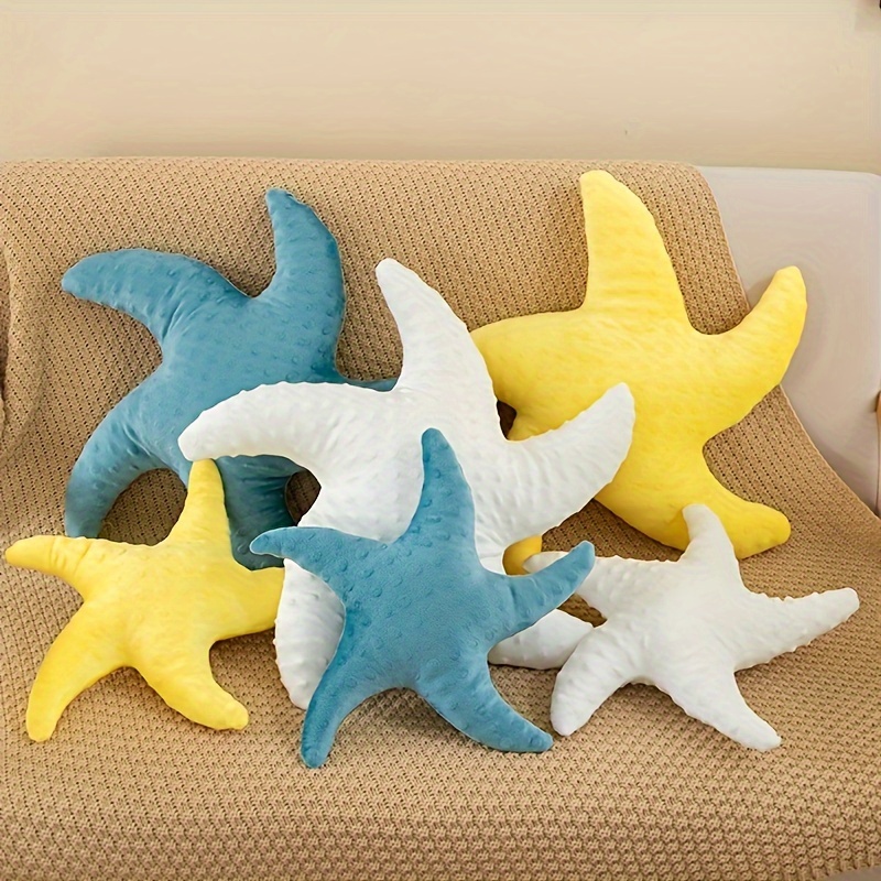 

1pc Starfish Shaped Throw Pillow, Plush Decorative Throw Pillow, For Living Room Bedroom Couch Sofa, Home Decor Room Decor, Bedding Supplies, Gift For Friends