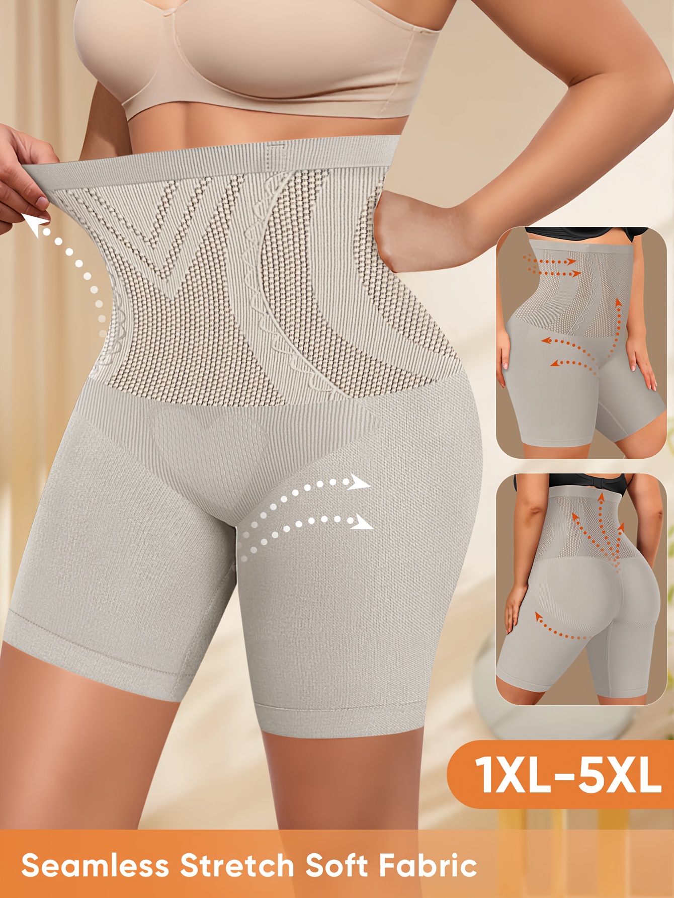plus size underwear extra size high waisted tummy control body shaping lifting seamless panties womens underwear briefs boxer briefs