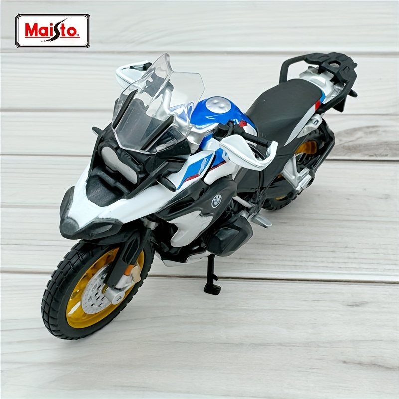 Image of Maisto 1:18 Scale For R1250 Gs Motorcycle Model - Die-cast Alloy Replica With Wind, Push-action Operation & Realistic Gs Touring/adventure For Collectors ( &) - Outdoor