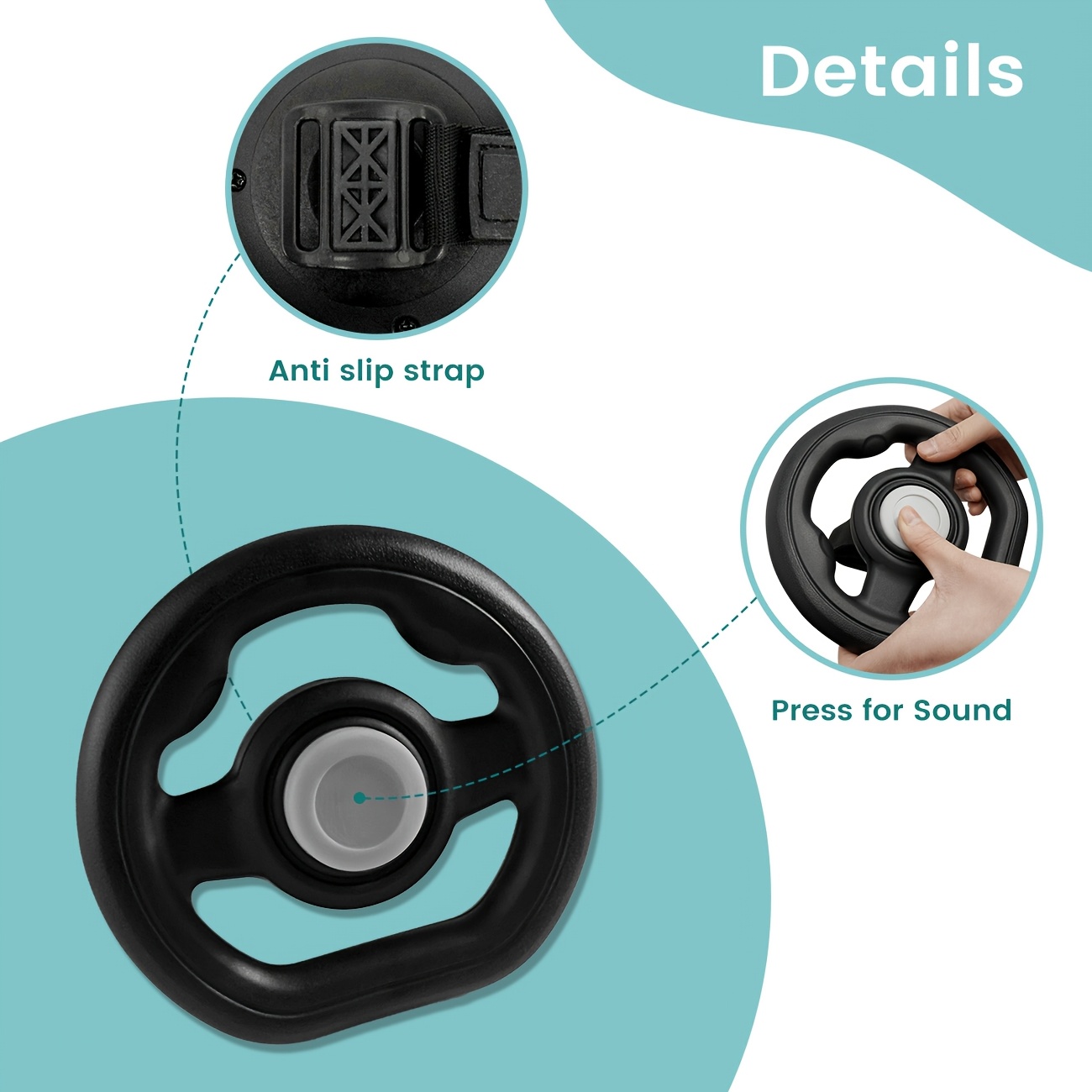 Stroller Travel Steering Wheel Accessory
