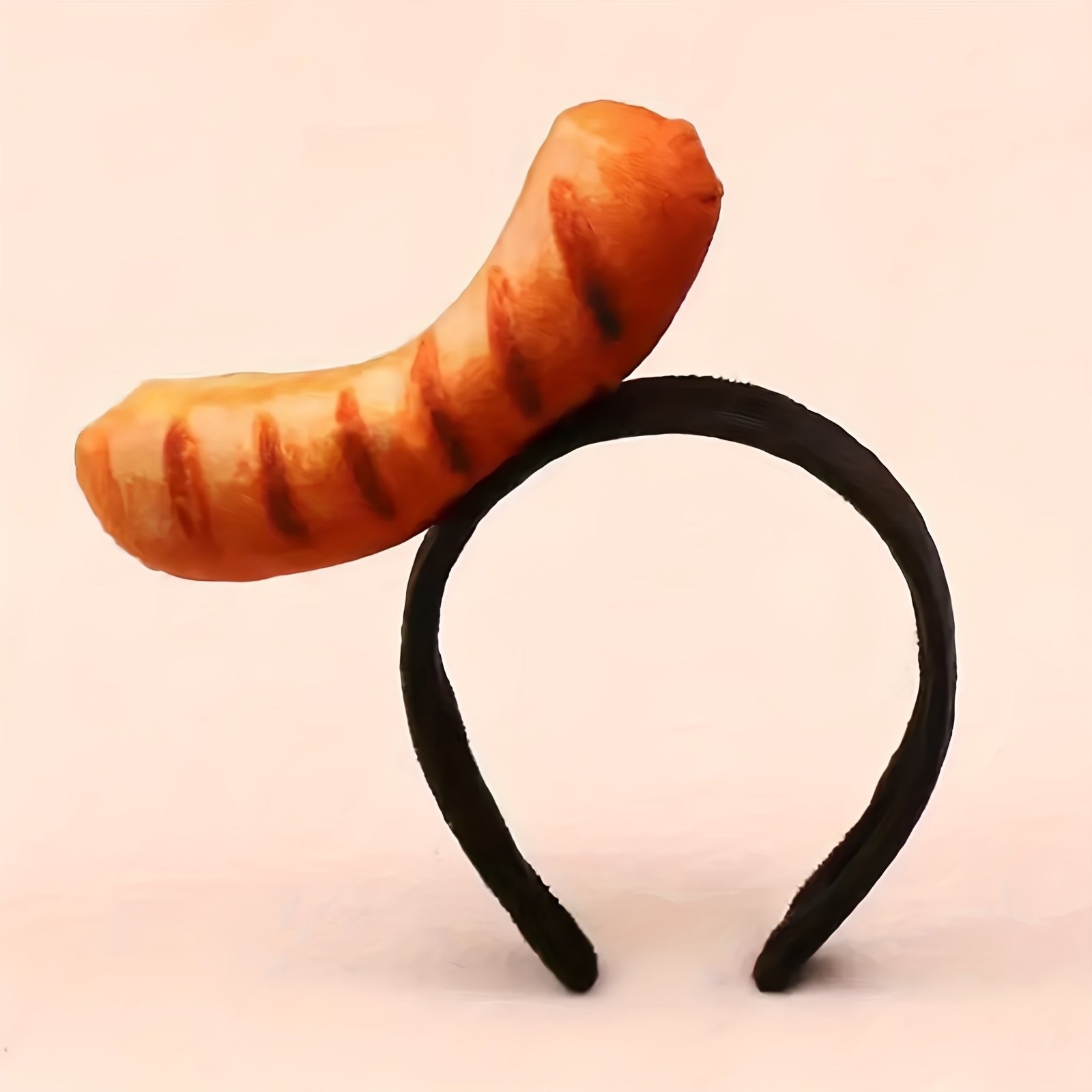 Image of Creative Plush Sausage Headbands, Cute Funny Sausage Hairpins, Makeup Headwear, For Party For Party Funny Headbands, Suitable For Party For Party Funny