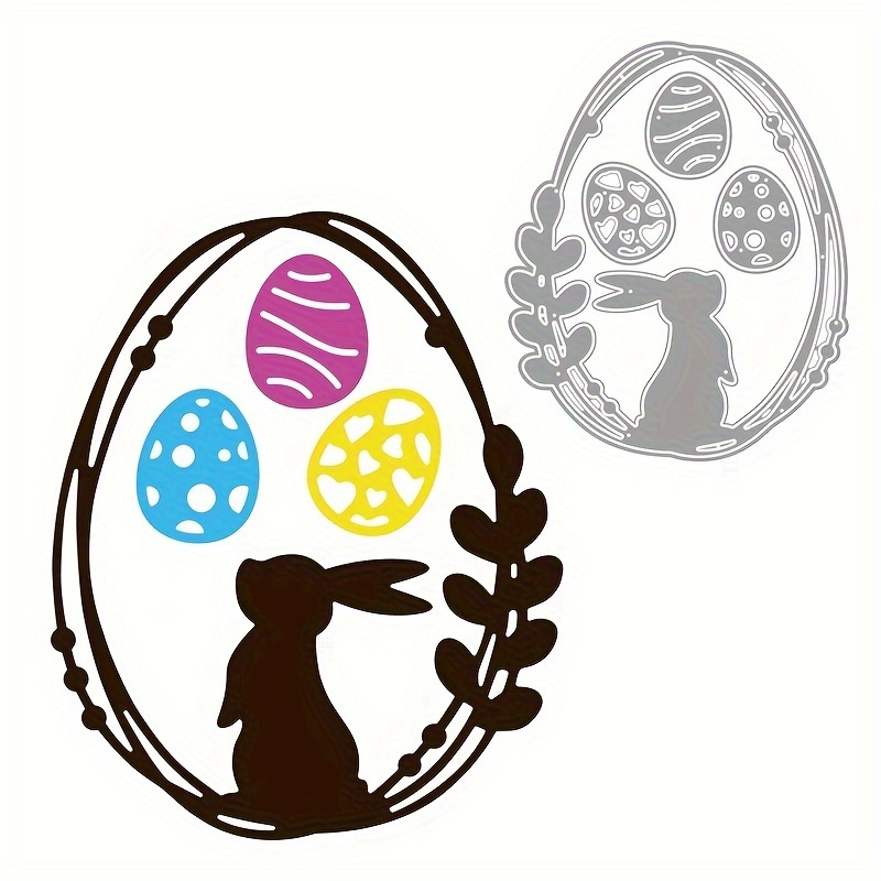 

Easter Eggs Belong To The Golden Diy Steel Knife Mold For Paper Cutting, Embossing, Etching, And Cutting.