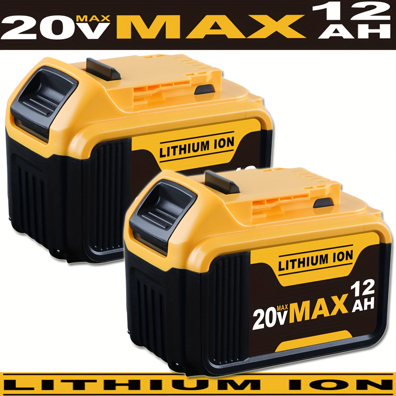 TEMU 2-pack For 20v High-capacity Replacement, Compatible With Dcb200, Dcb206, Dcb207, , Dcb204 - Long-lasting Lithium- For Drills, Saw, Grinder -