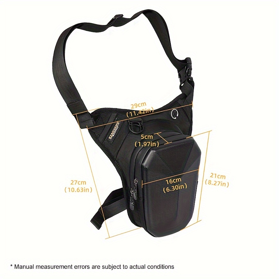 waterproof waist pack high volume adjustable hard shell multi application for motorcycle mountain bike road bike outdoor camping details 2