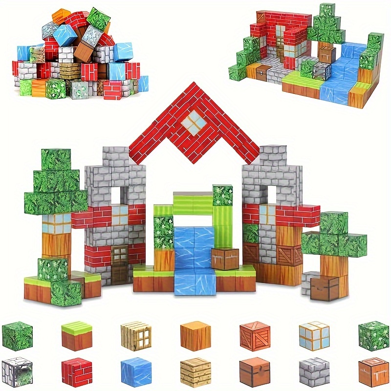 

Magnetic Building Blocks - Creative Magnetic Toys, Beyond Imagination, Educational Magnet Toy Set, Cubic Architectural Toys