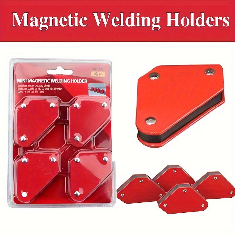 

4pcs Welding Magnet Magnetic Holder 45/90/135 Degrees 9lb Arrow Clamp Magnetic Clamp For Welding Positioner Locator Tools