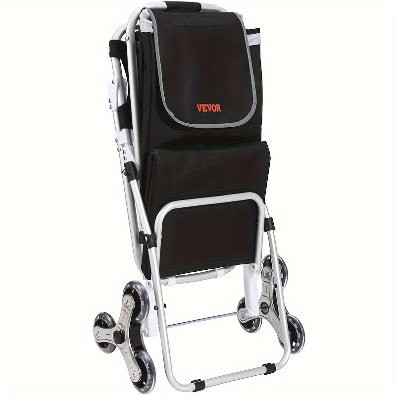 

Stair Climbing Cart 50l Foldable Shopping Cart Waterproof Bag And Seat
