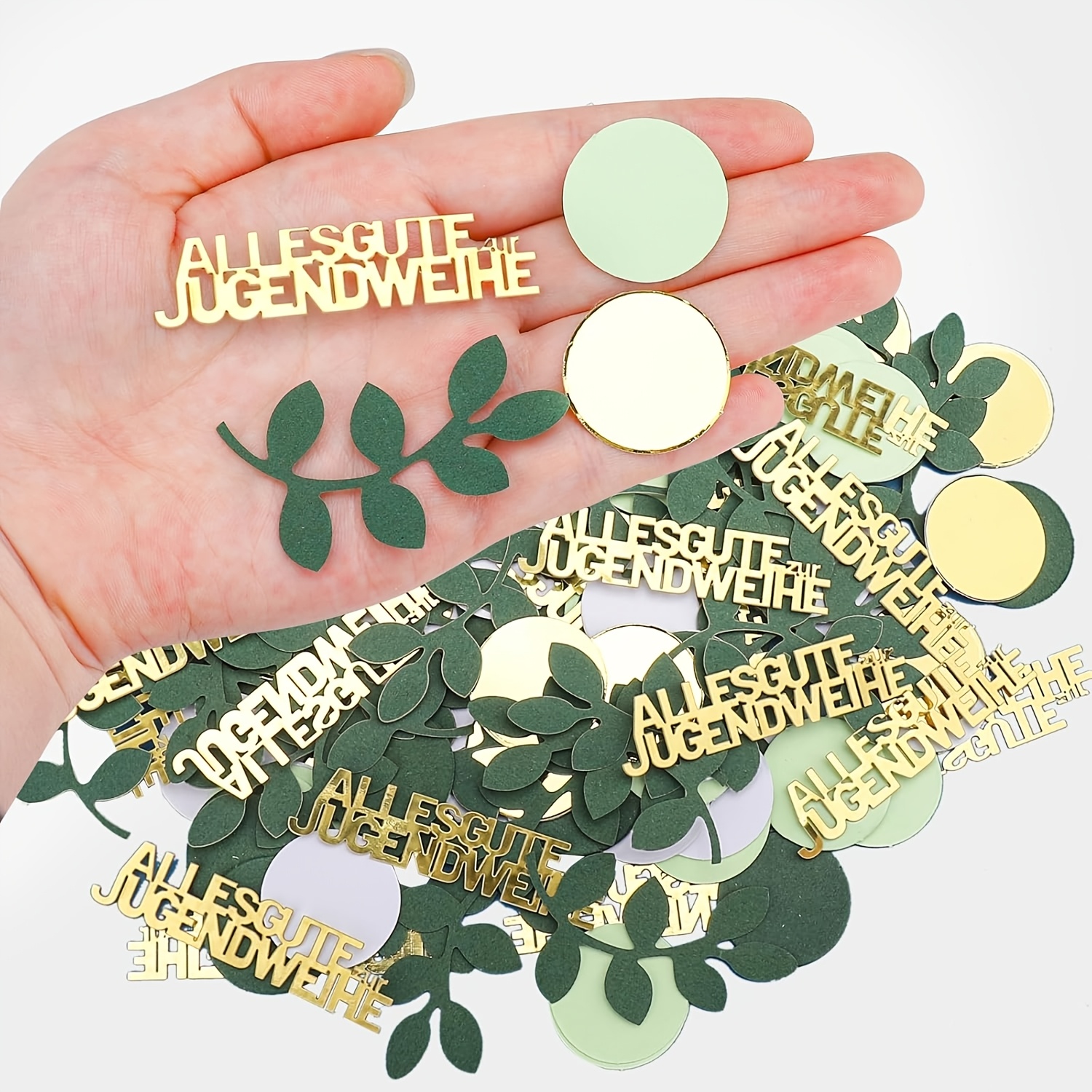 Image of 200 Packs Of " For Youth Ceremony" Decorative Confetti, Large Size 2.5 - 6 Cm, Youth Decorations For Men And Women, Table Decor, Youth Gifts, Youth