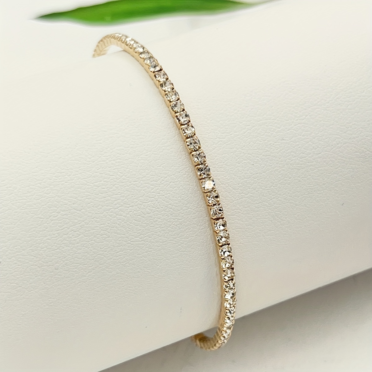 Ultra Thin Rhinestone Tennis Chain Women's Bracelet