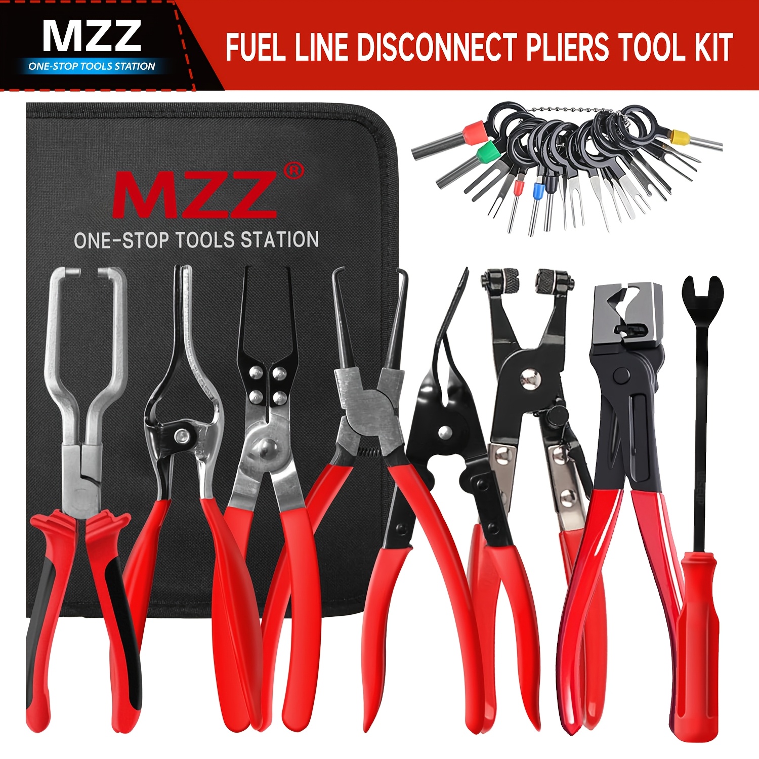 TEMU Manual Tool Set, Electrical Plug Connector Disconnect Tool And Connector Separator And Hose Clamp Pliers