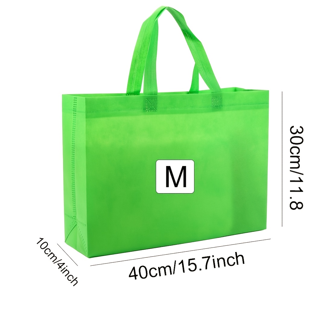 60pcs Customizable Reusable Tote Bags, Large Capacity with Custom Printing