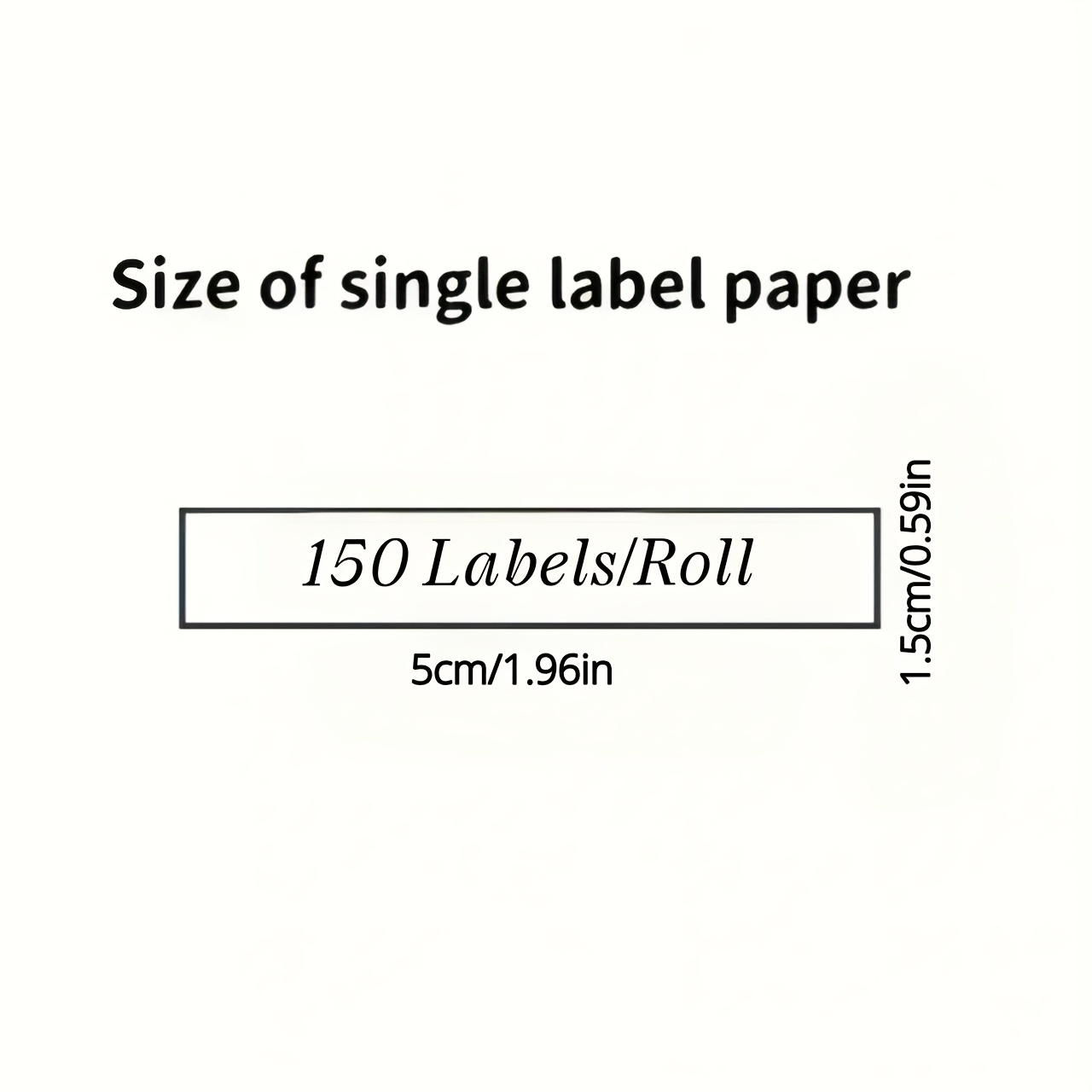 Image of 750 Sheets/5 Rolls, 15 X 50mm Labels, Thermal Label Paper,, Oil-proof And Scratch-resistant, For P15/d30 Label Printers, Tape, For Name Stickers, Tags, Etc.