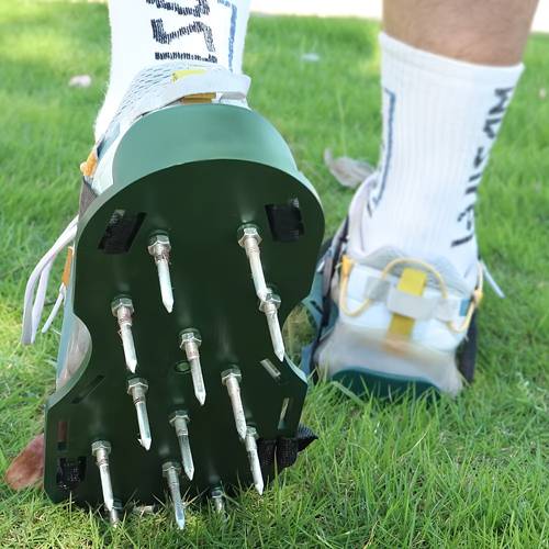 1pc Lawn Inflatable Shoes, Upgraded Version Of Lawn Garden Art Loosening Device Grass Nail Shoes
