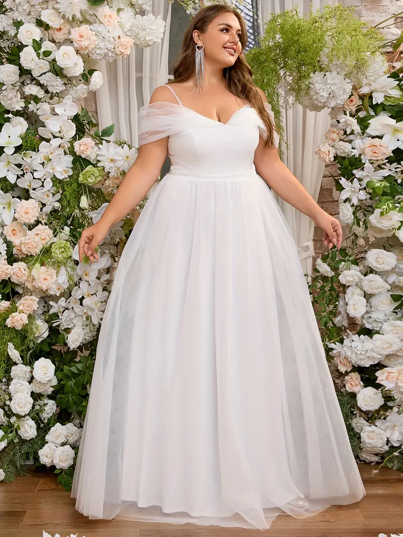 plus size white dress bridal shower S0565N Bride Bridal Shower One Shoulder Lace-Up Back Natural Waist Plus Size White A-Line Floor Length Plain Wedding Dress| Alibaba.com