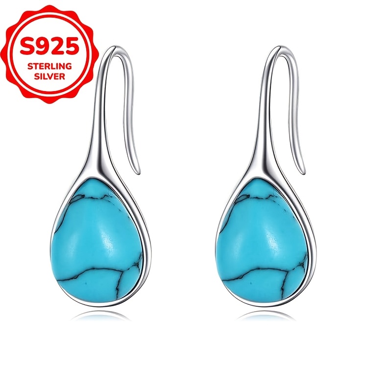 Hypoallergenic Turquoise Dangle Earrings