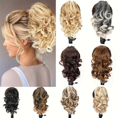extensão de de com presilha de 8 polegadas - cabelo sintético resistente ao para mulheres, perfeito para vestuário casual & halloween