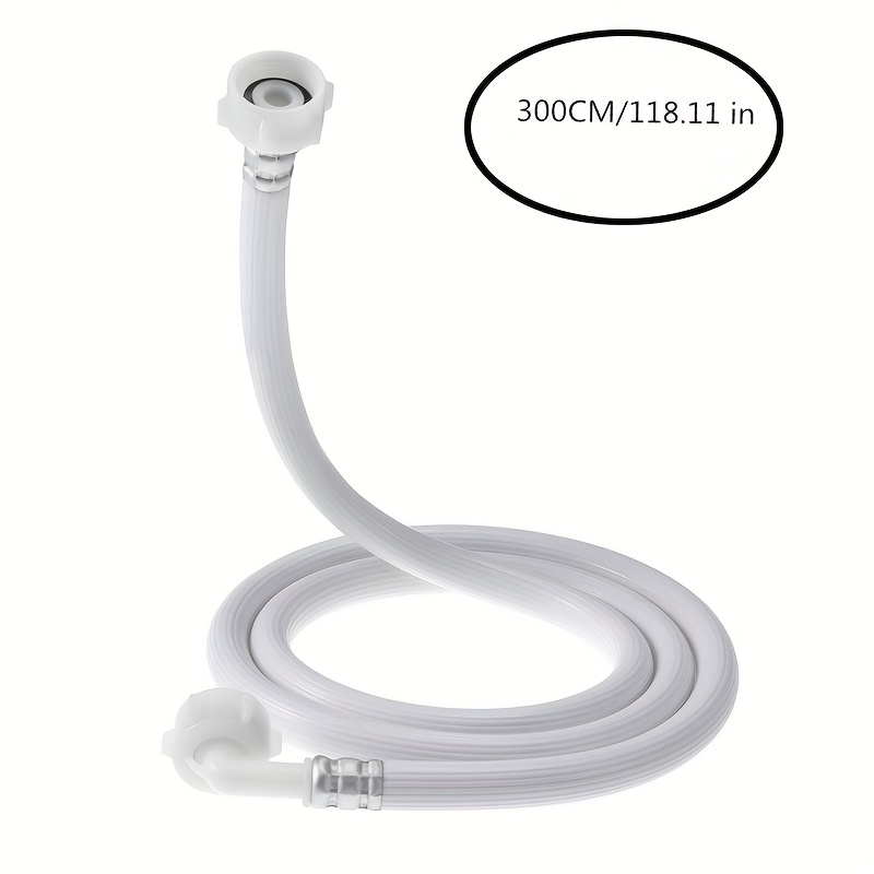 TEMU Automatic Washing Machine Pipe - Hexagonal Striped European Hose, Suitable For Home Appliances, Durable Pvc