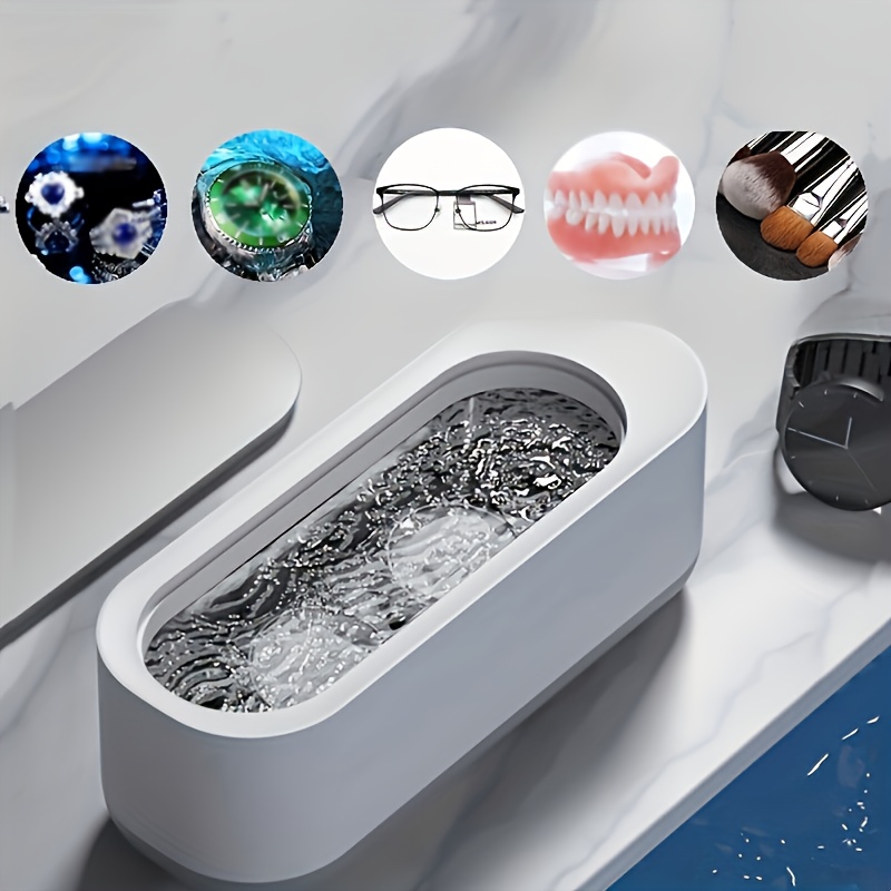 Nettoyeur de bijoux à ultrasons, nettoyeur à ultrasons professionnel  portable pour le nettoyage des lunettes de bijoux Montres Têtes de rasoir