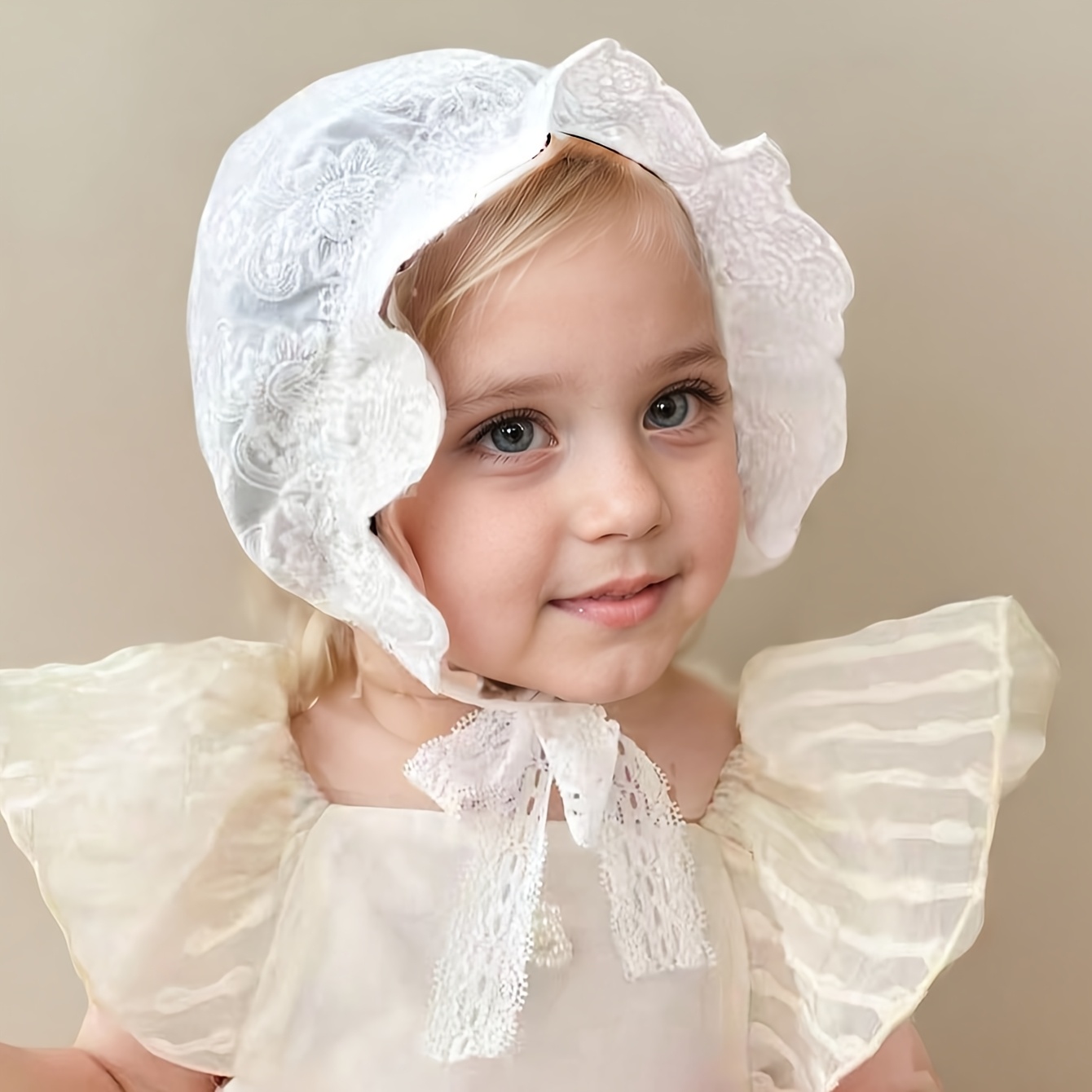 1pc white floral embroidered style vintage baby girl Temu Australia