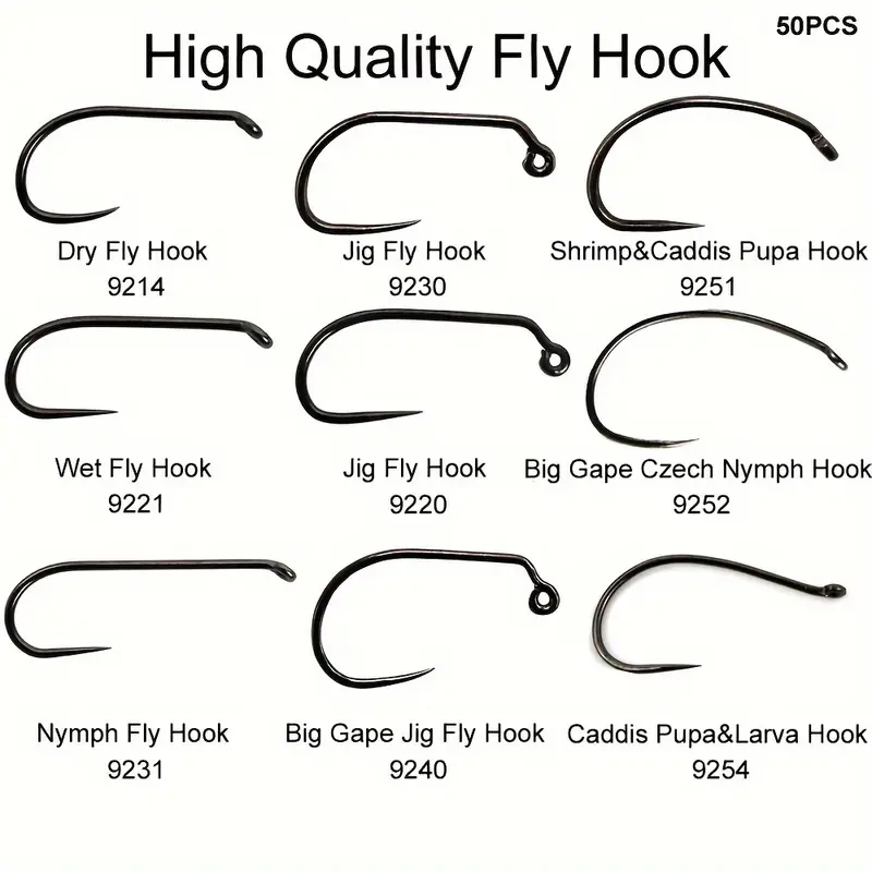 50pcs competition barbless fly tying fishing hook high - Temu 50pcs competition barbless fly tying fishing hook high - Temu