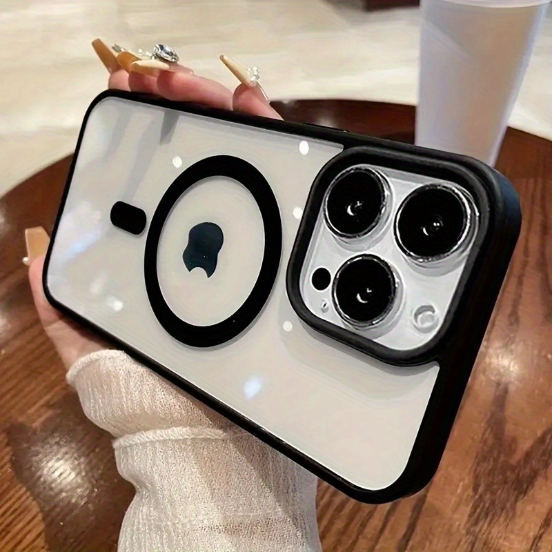 Phone Case - Phone Case: New Shockproof Magnetic Transparent Case For Iphone 16 15 14 13 12 11 Pro Xs Max Xr 8 7 Plus Phone Cover