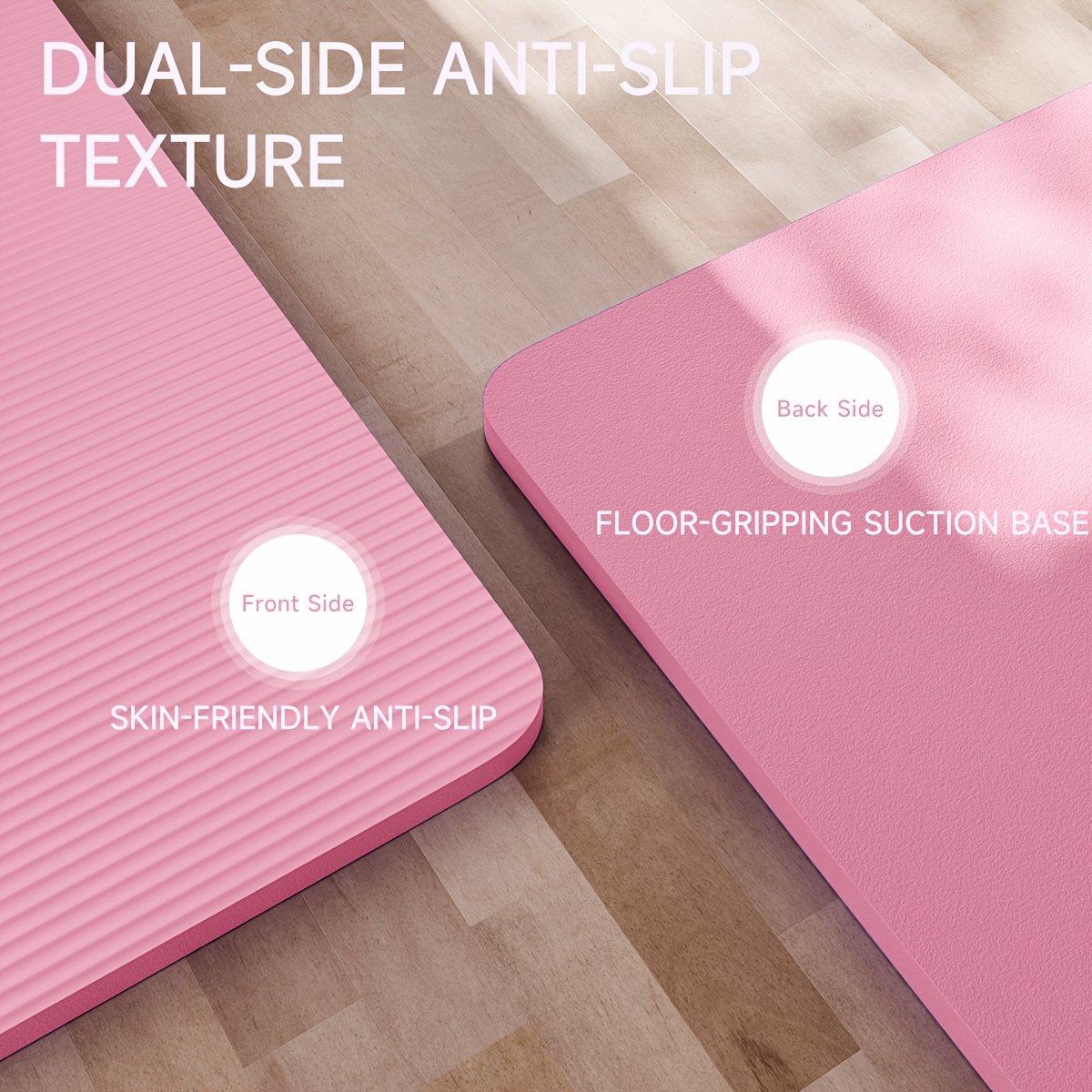81cm Widened NBR High-Density Shock-Absorbing Yoga Mat