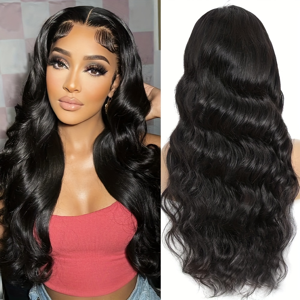 Brazilian Body Wave Lace Wig Long 180% Density Pre - Temu